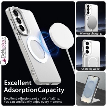 Smūgiams atsparus dėklas su magsafe - be spalvis (Samsung Galaxy S26) Smūgiams atsparus dėklas su magsafe - be spalvis (Samsung Galaxy S26)